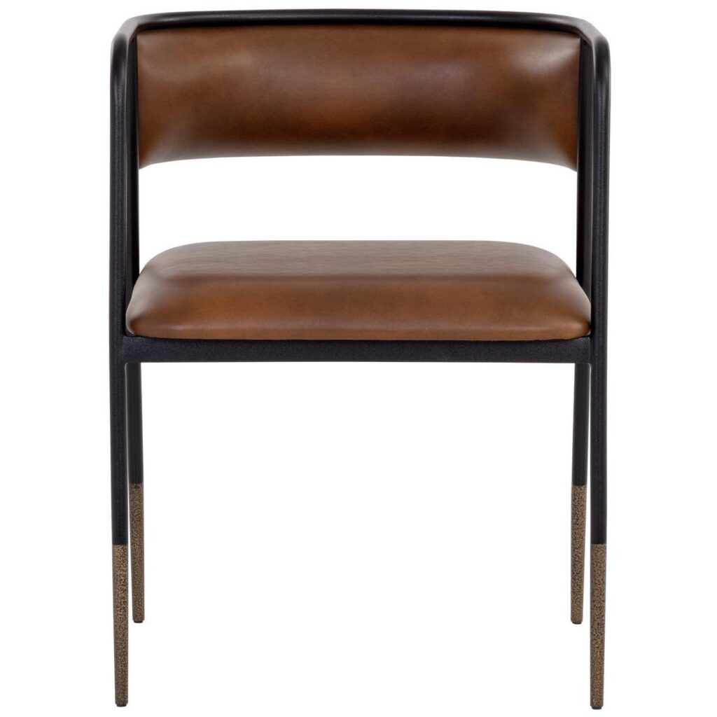 Brenan Dining Armchair - Bravo Cognac - Image 2