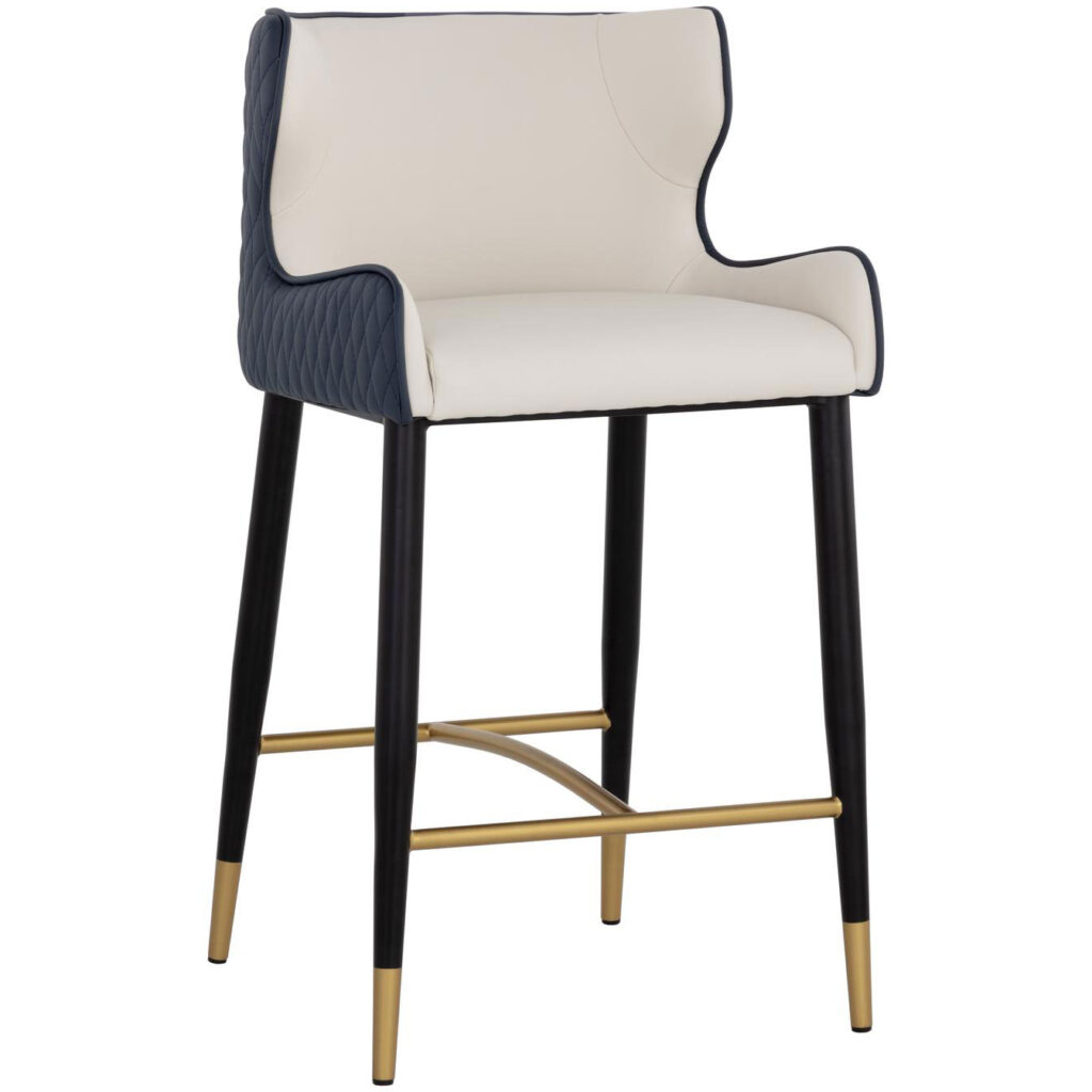 Gianni Counter Stool - Dillon Cream / Dillon Thunder