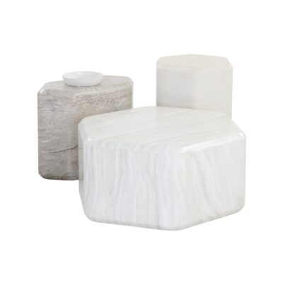 Spezza End Table - Low - Marble Look - Grey 108957 108957 SPEZZA END TABLE LOW MARBLE LOOK 13