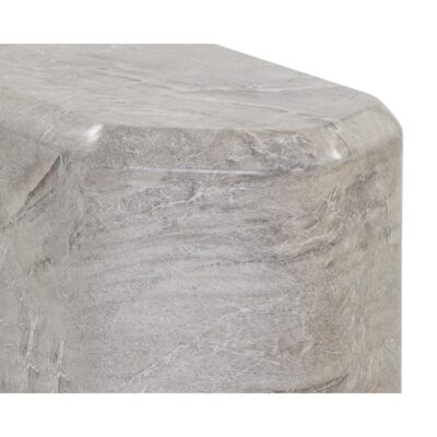 Spezza End Table - Low - Marble Look - Grey 108957 108957 SPEZZA END TABLE LOW MARBLE LOOK 6