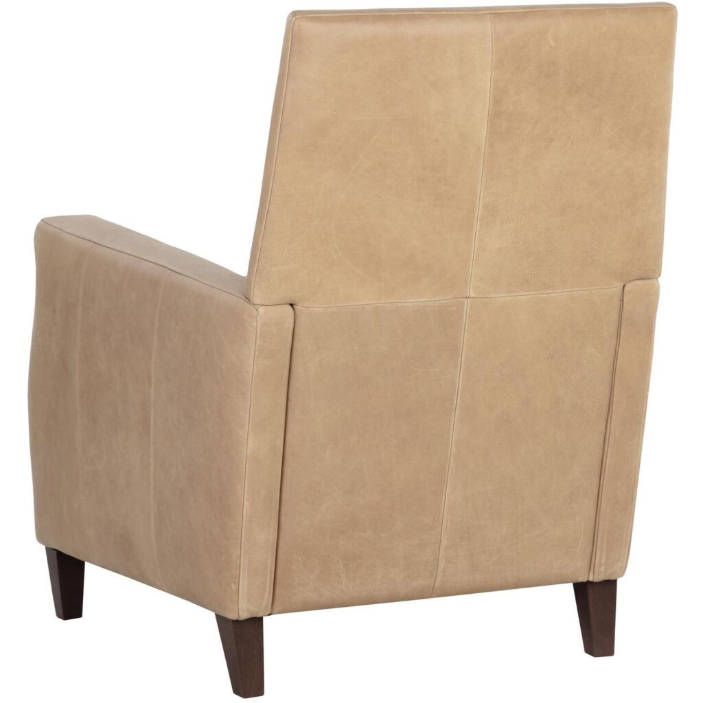 Florenzi Lounge Chair - Latte Leather - Image 4