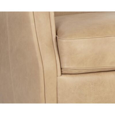 Florenzi Lounge Chair - Latte Leather 109008 109008 FLORENZI LOUNGE CHAIR LATTE LEATHER 6