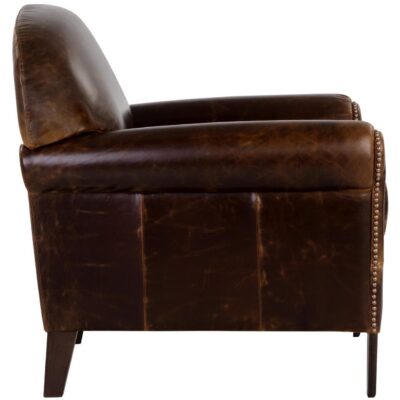 Bastoni Lounge Chair - Chocolate Leather 109010 109010 BASTONI LOUNGE CHAIR CHOCOLATE LEATHER 2