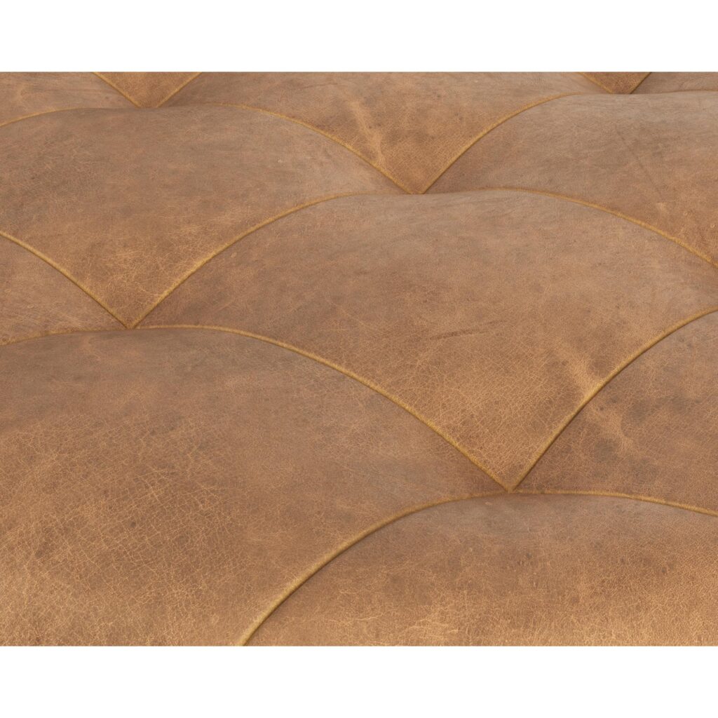 Nilda Ottoman - Camel Leather - Image 7