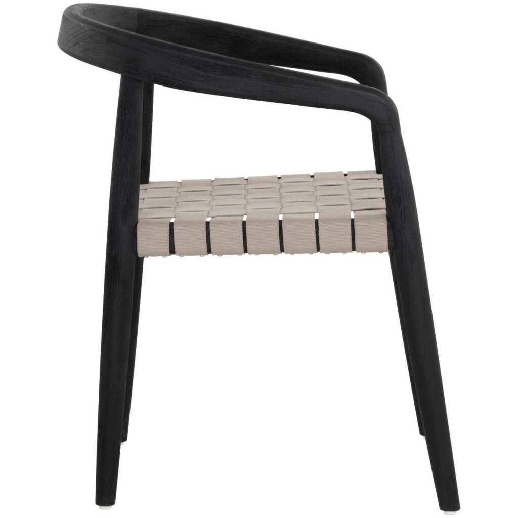 Cayman Dining Armchair - Charcoal - Image 3