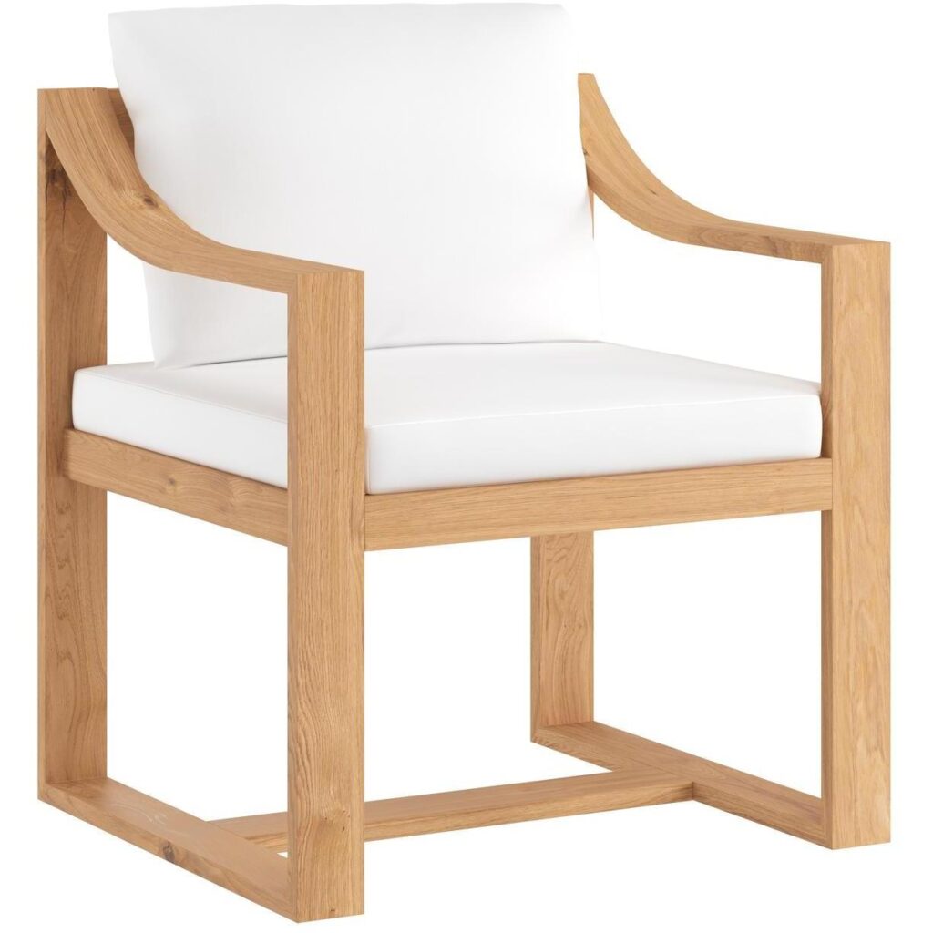 Tahiti Dining Armchair - Stinson White