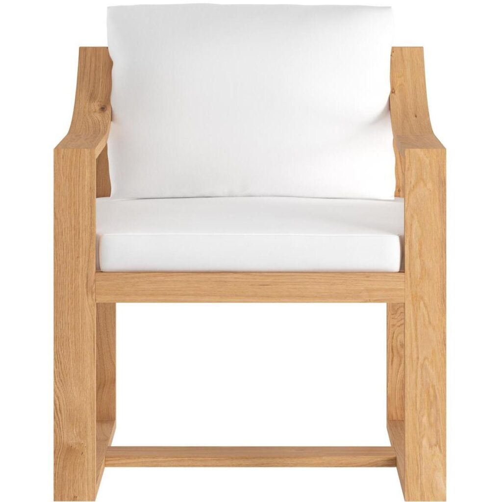 Tahiti Dining Armchair - Stinson White - Image 2