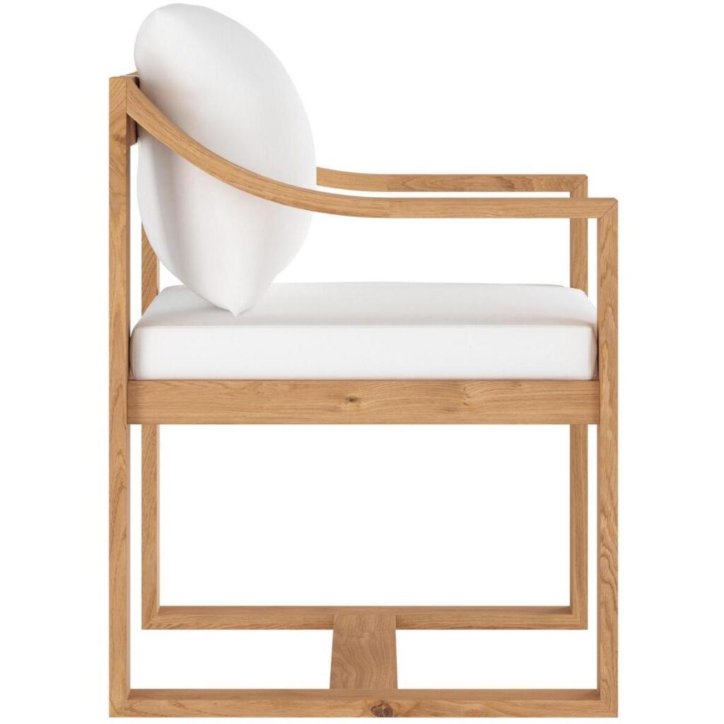 Tahiti Dining Armchair - Stinson White - Image 3