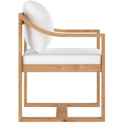 Tahiti Dining Armchair - Stinson White 109045 109045 TAHITI SWIVEL DINING CHAIR STINSON WHITE 2