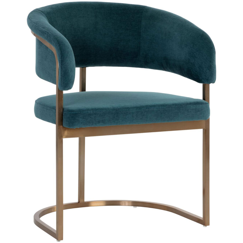 Marris Dining Armchair - Gold - Danny Teal