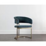 Marris Dining Armchair - Gold - Danny Teal 109049 109049 MARRIS DINING ARMCHAIR GOLD DANNY TEAL 5