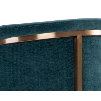 Marris Dining Armchair - Gold - Danny Teal 109049 109049 MARRIS DINING ARMCHAIR GOLD DANNY TEAL 8