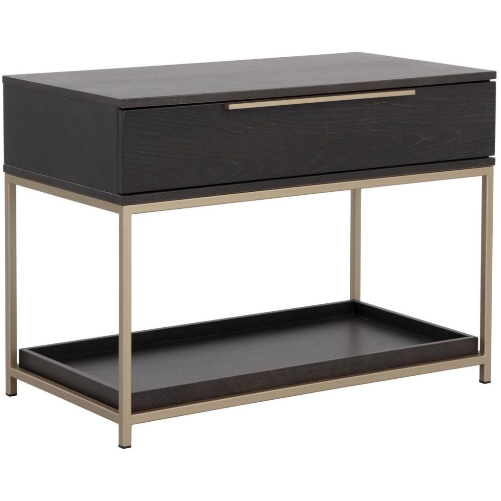 Rebel Nightstand - Large - Gold - Charcoal Grey - Image 2