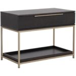 Rebel Nightstand - Large - Gold - Charcoal Grey 7 Rebel Nightstand - Large - Gold - Charcoal Grey 109073 109073 REBEL NIGHTSTAND LARGE GOLD CHARCOAL GREY 1