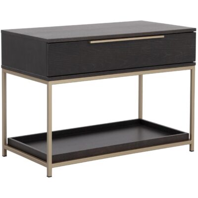 Rebel Nightstand - Large - Gold - Charcoal Grey 109073 109073 REBEL NIGHTSTAND LARGE GOLD CHARCOAL GREY 1