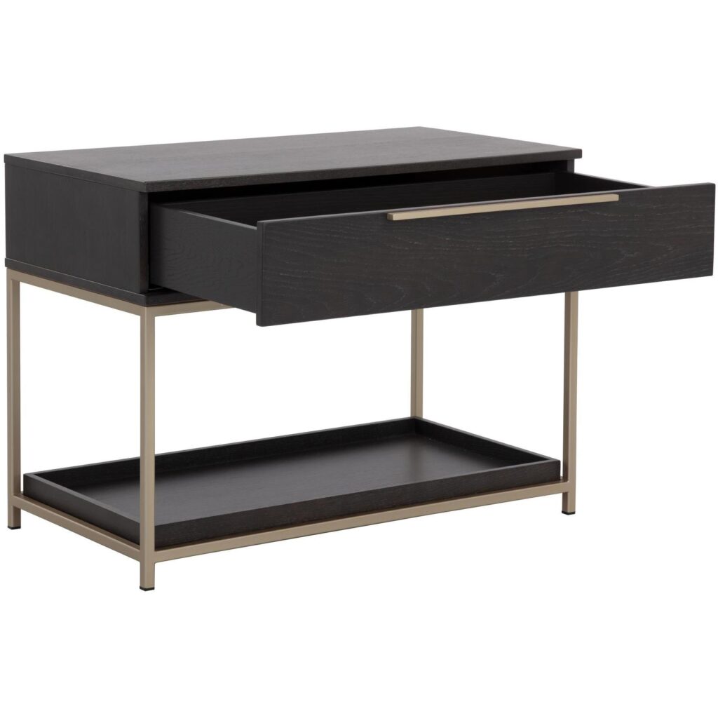 Rebel Nightstand - Large - Gold - Charcoal Grey - Image 3