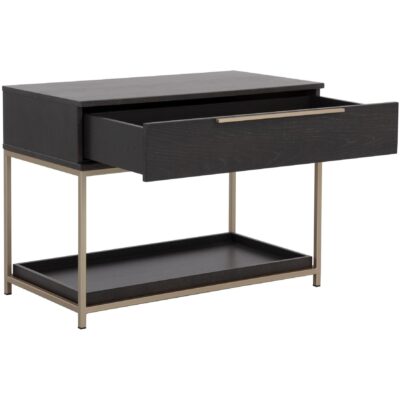 Rebel Nightstand - Large - Gold - Charcoal Grey 109073 109073 REBEL NIGHTSTAND LARGE GOLD CHARCOAL GREY 2