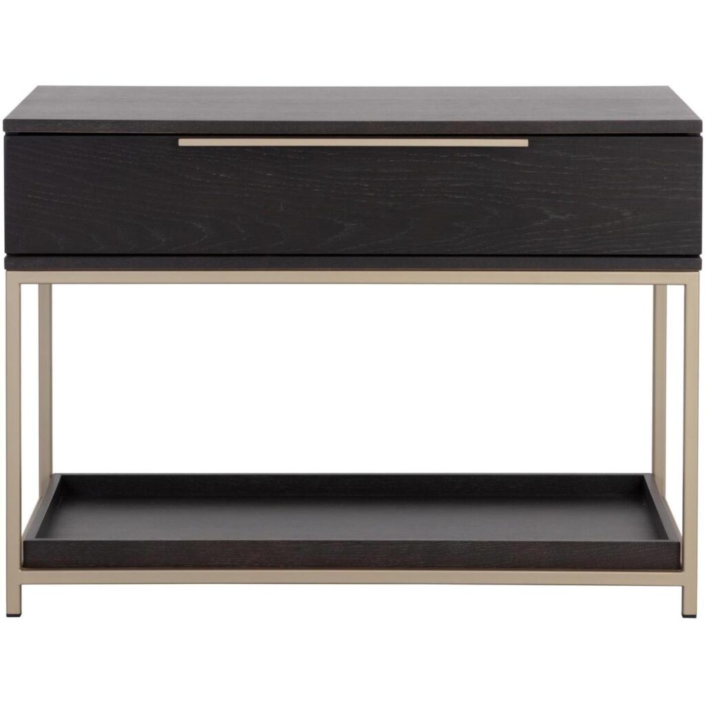 Rebel Nightstand - Large - Gold - Charcoal Grey - Image 4