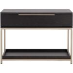 Rebel Nightstand - Large - Gold - Charcoal Grey 9 Rebel Nightstand - Large - Gold - Charcoal Grey 109073 109073 REBEL NIGHTSTAND LARGE GOLD CHARCOAL GREY 3