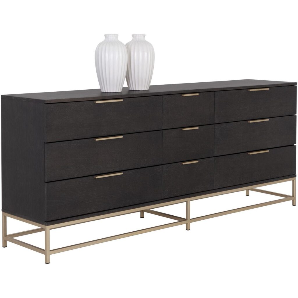 Rebel Dresser - Large - Gold - Charcoal Grey