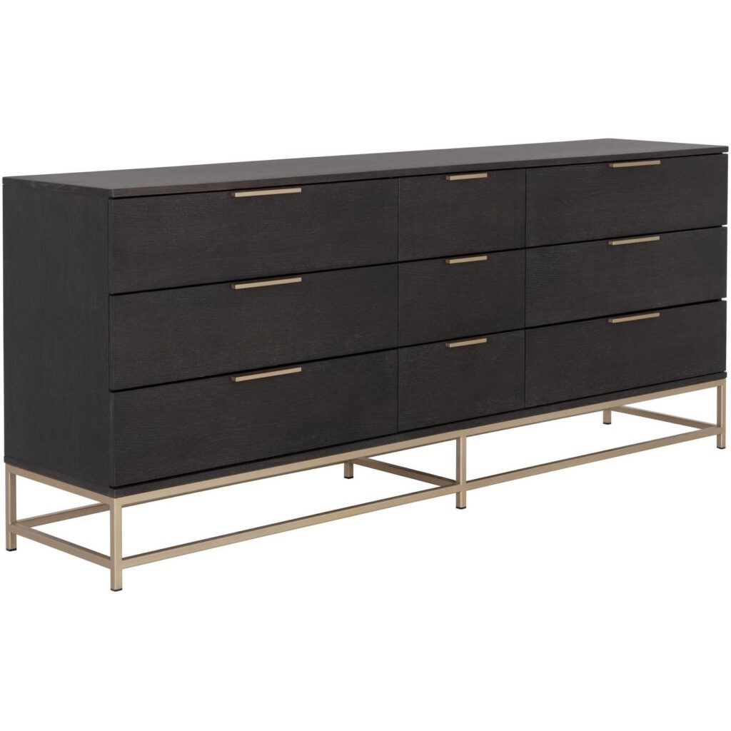 Rebel Dresser - Large - Gold - Charcoal Grey - Image 2