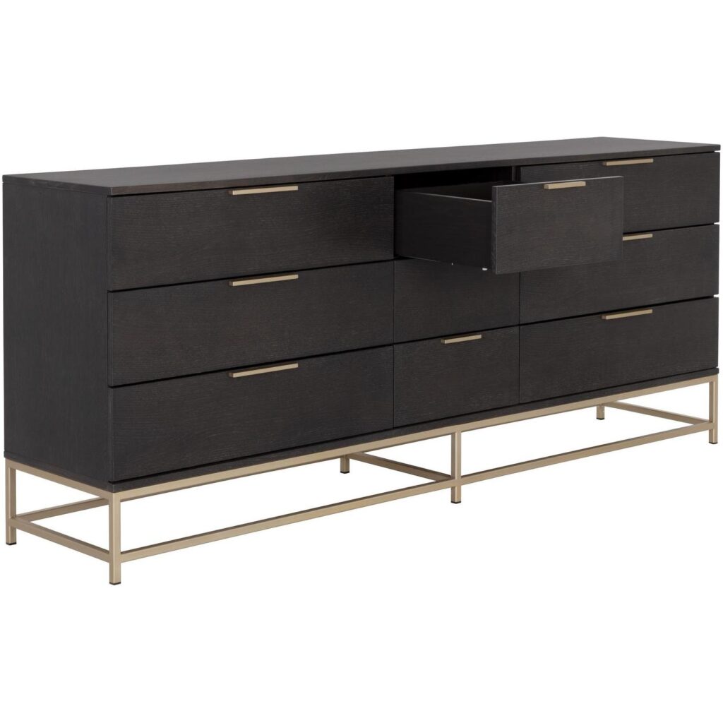 Rebel Dresser - Large - Gold - Charcoal Grey - Image 3