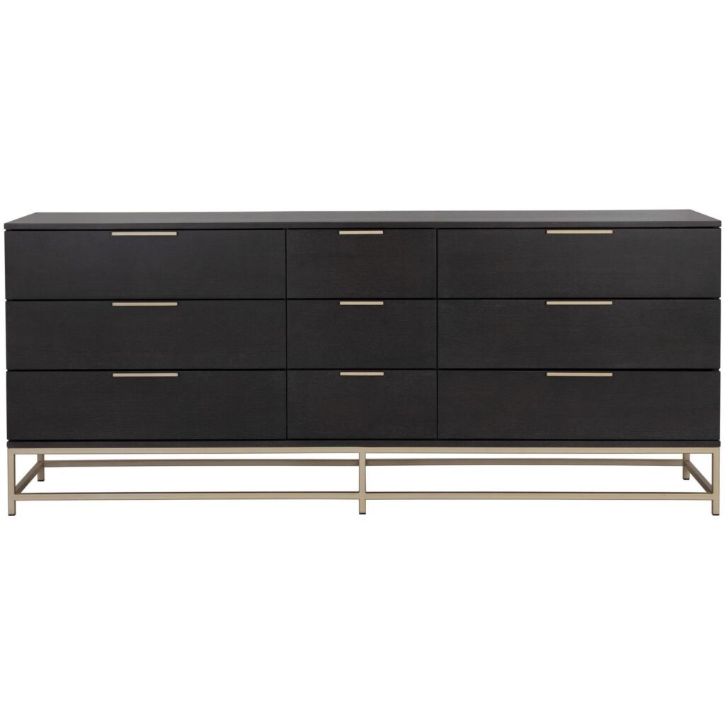 Rebel Dresser - Large - Gold - Charcoal Grey - Image 4