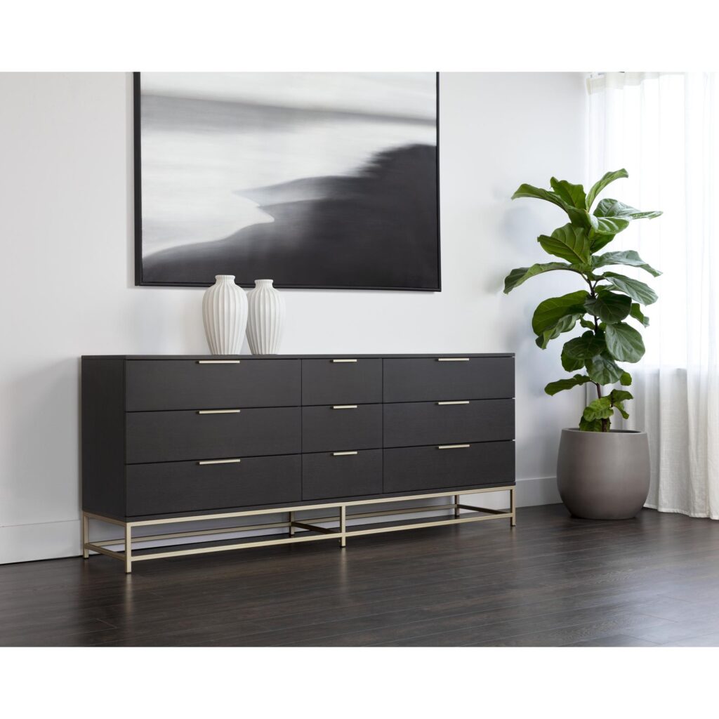 Rebel Dresser - Large - Gold - Charcoal Grey - Image 5