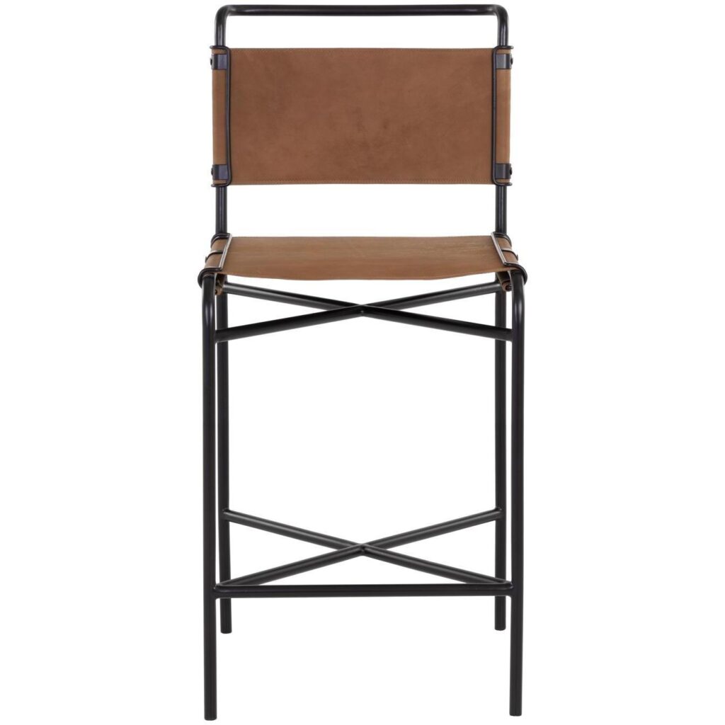 Corrigan Counter Stool - Cognac Leather - Image 2