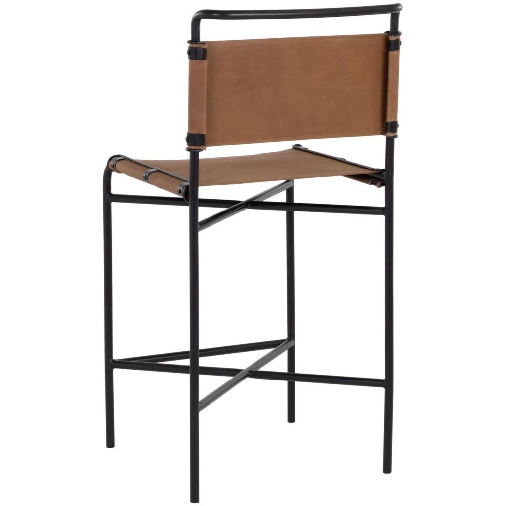 Corrigan Counter Stool - Cognac Leather - Image 4