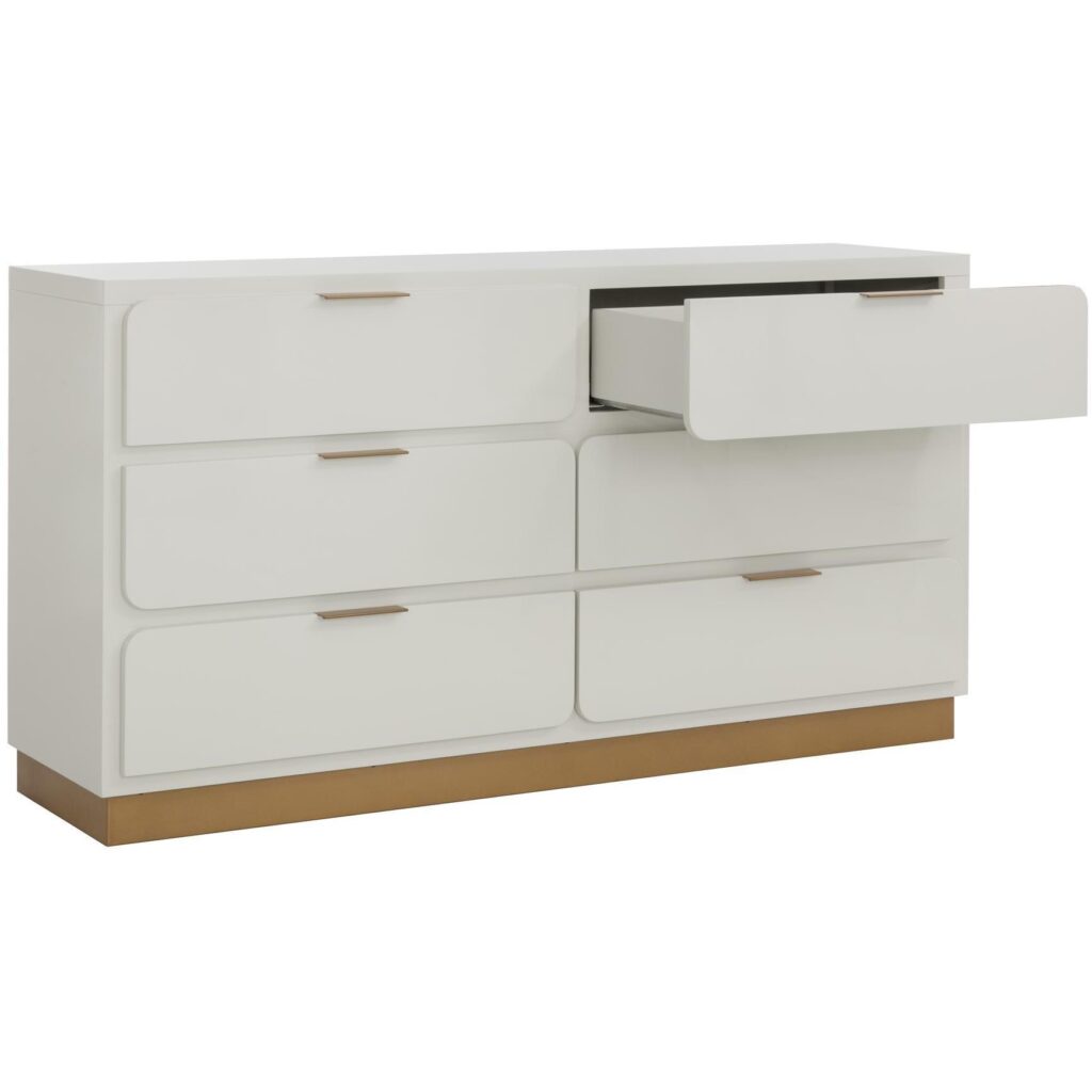 Jenkins Dresser - High Gloss Cream - Image 3