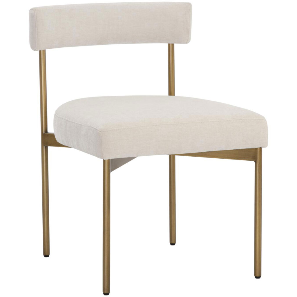 Seneca Dining Chair - Antique Brass - Danny Ivory