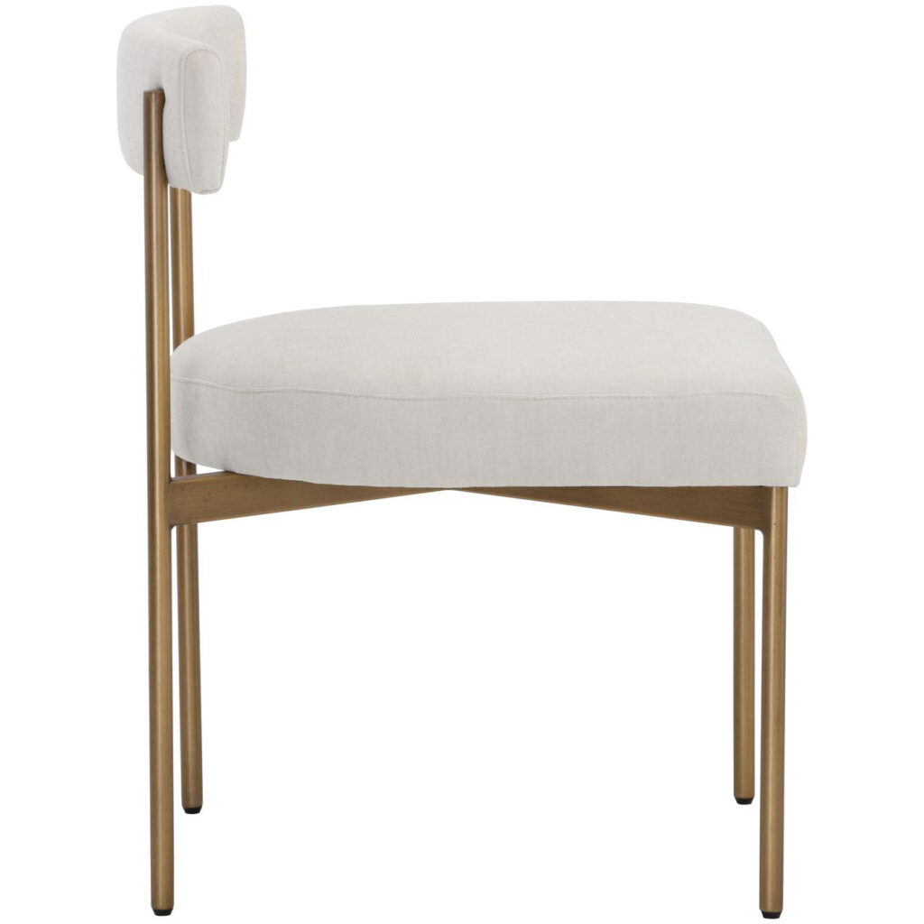 Seneca Dining Chair - Antique Brass - Danny Ivory - Image 3