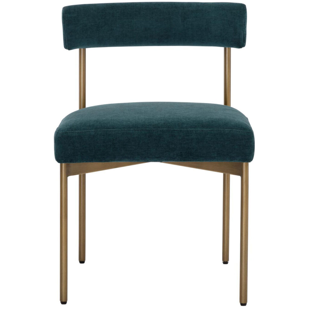 Seneca Dining Chair - Antique Brass - Danny Teal - Image 2