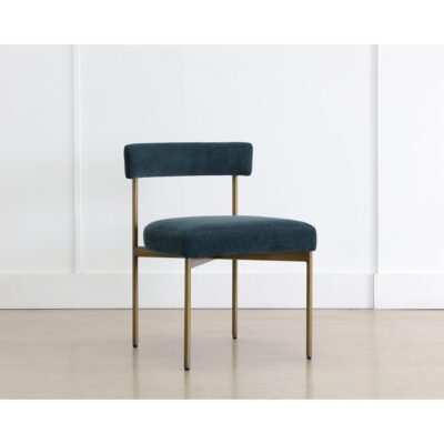 Seneca Dining Chair - Antique Brass - Danny Teal 109133 109133 SENECA DINING CHAIR ANTIQUE BRASS DANNY TEAL 5