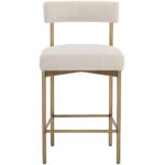Seneca Counter Stool - Antique Brass - Danny Ivory 109135 109135 SENECA COUNTER STOOL ANTIQUE BRASS DANNY IVORY 1