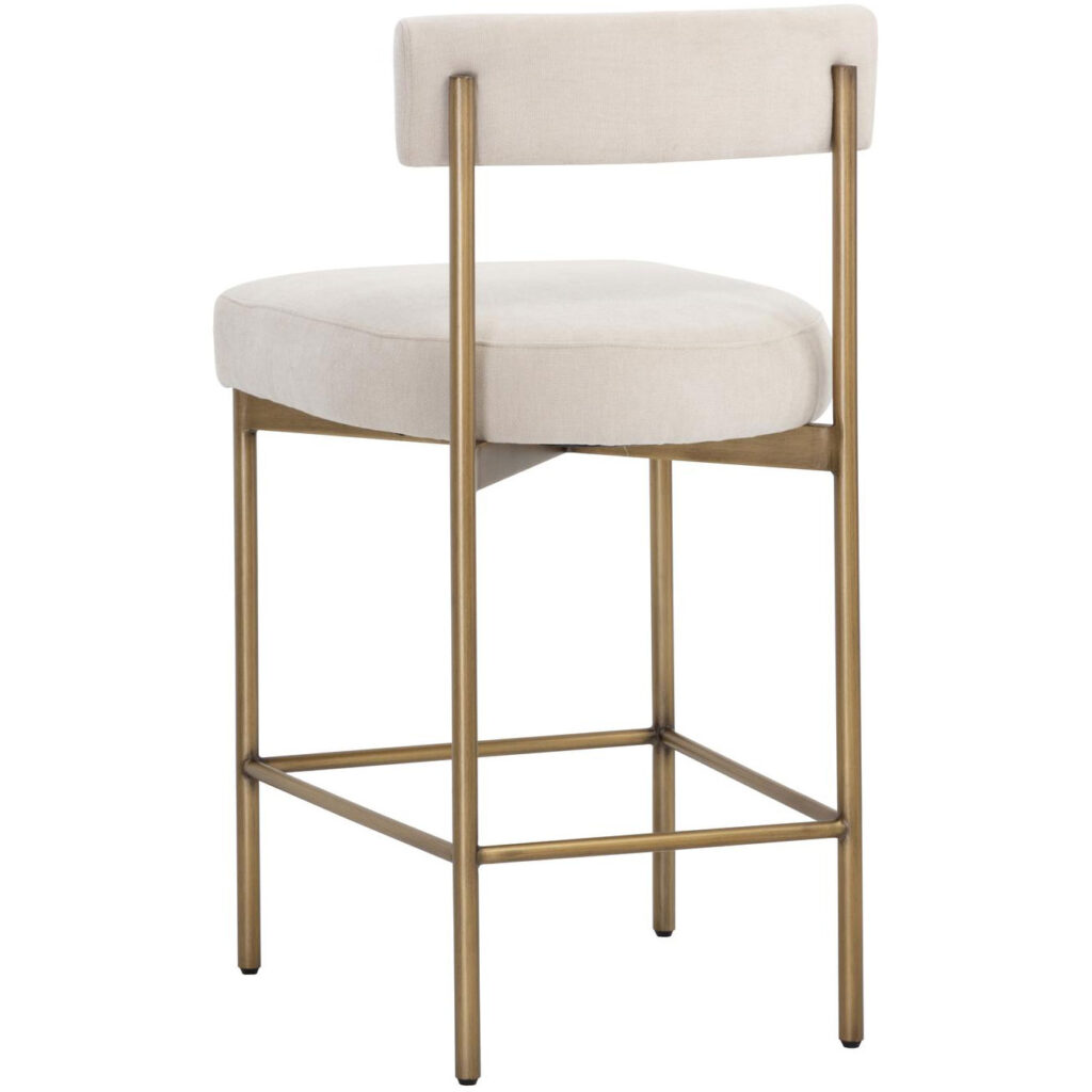 Seneca Counter Stool - Antique Brass - Danny Ivory - Image 4