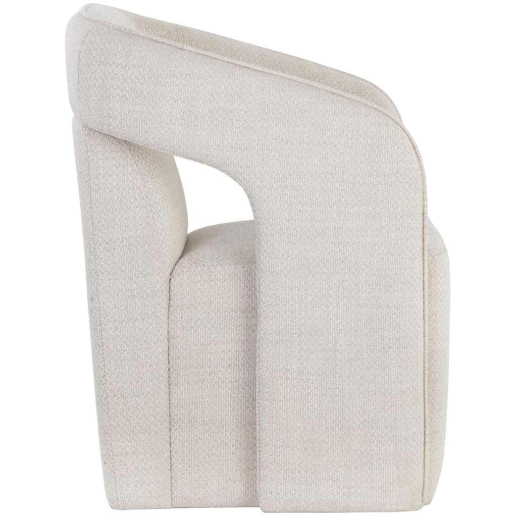 Kendrick Wheeled Dining Armchair - Moto Stucco - Image 3