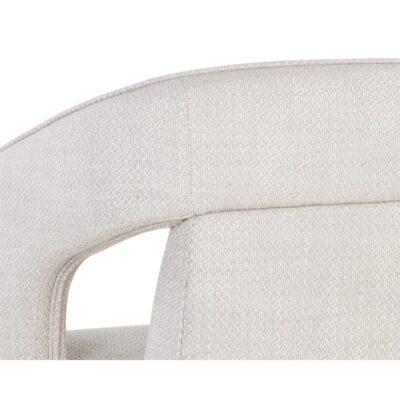 Kendrick Wheeled Dining Armchair - Moto Stucco 109138 109138 KENDRICK WHEELED DINING ARMCHAIR MOTO STUCCO 8