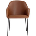 Hensley Dining Armchair - Hazelnut 109140 109140 HENSLEY DINING ARMCHAIR HAZELNUT 1