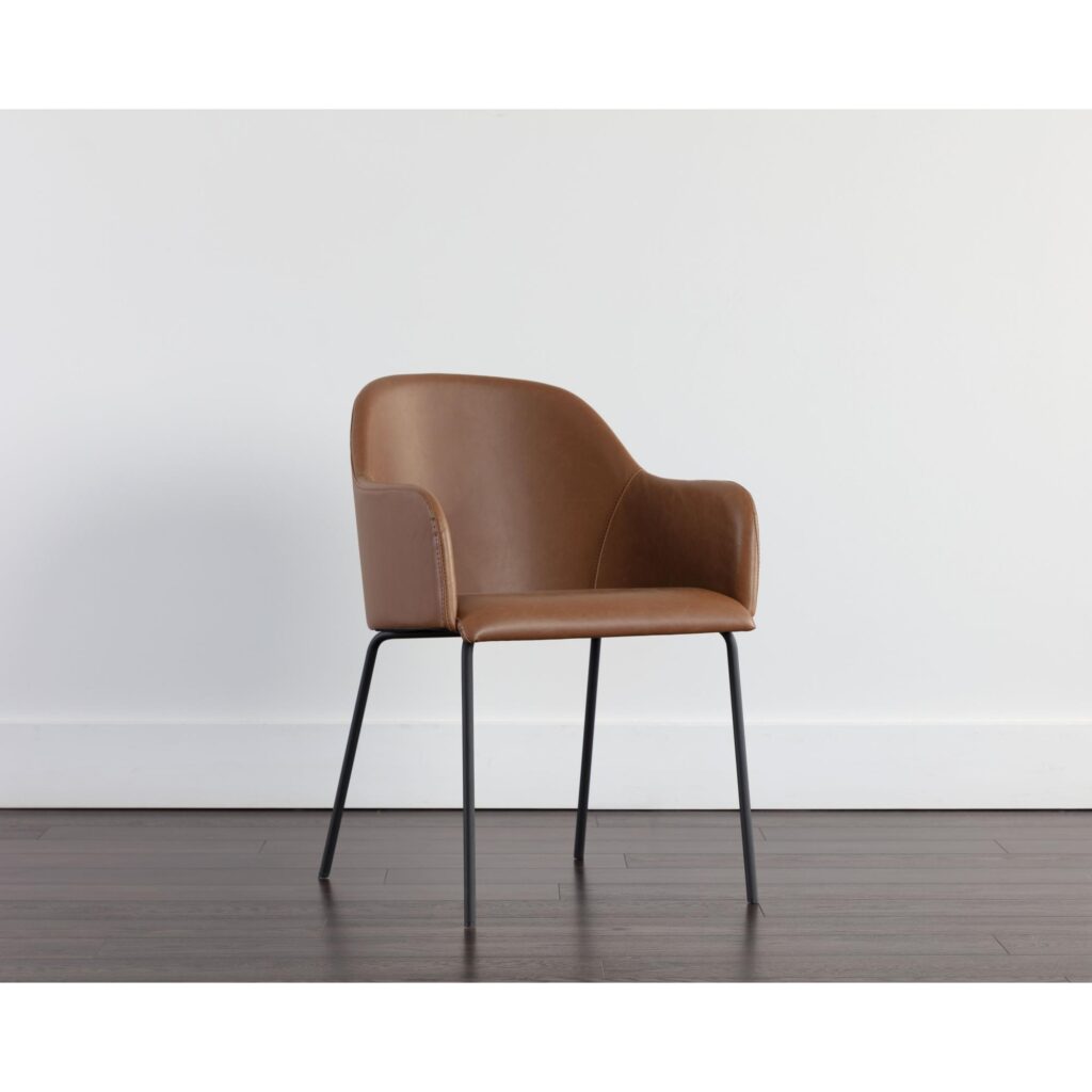 Hensley Dining Armchair - Hazelnut - Image 5