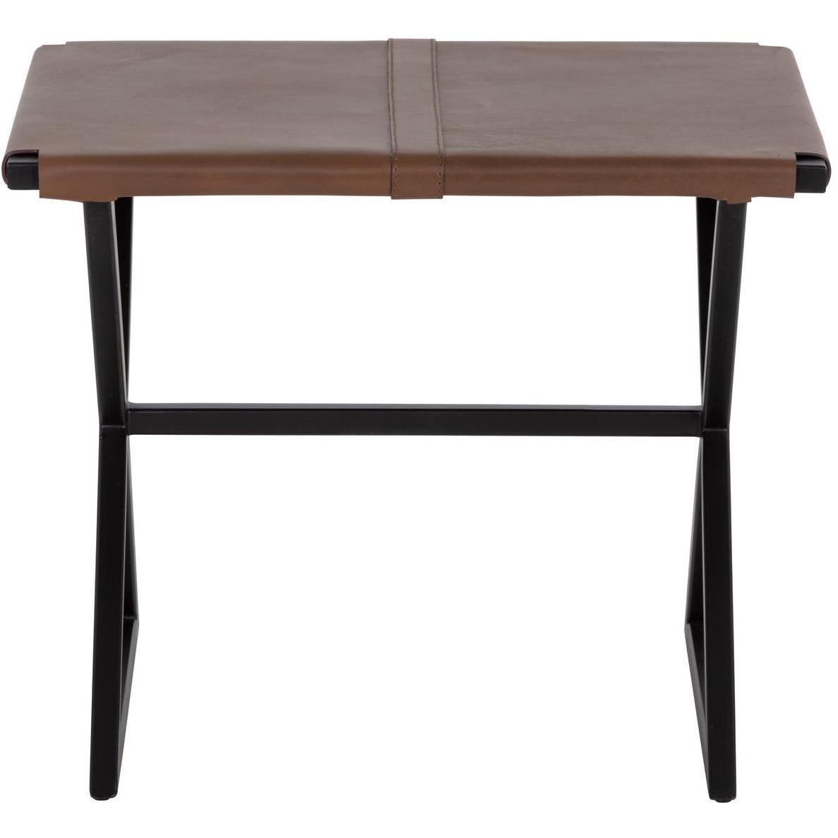 Elon Stool - Vintage Cognac Leather 2 Elon Stool - Vintage Cognac Leather - Image 2