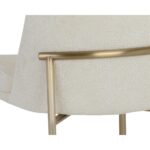 Zeke Dining Chair - Antique Brass - Bergen Ivory 13 Zeke Dining Chair - Antique Brass - Bergen Ivory 109170 109170 ZEKE DINING CHAIR ANTIQUE BRASS BERGEN IVORY 8
