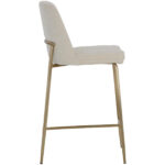 Zeke Counter Stool - Antique Brass - Bergen Ivory 9 Zeke Counter Stool - Antique Brass - Bergen Ivory 109182 109182 ZEKE COUNTER STOOL ANTIQUE BRASS BERGEN IVORY 2