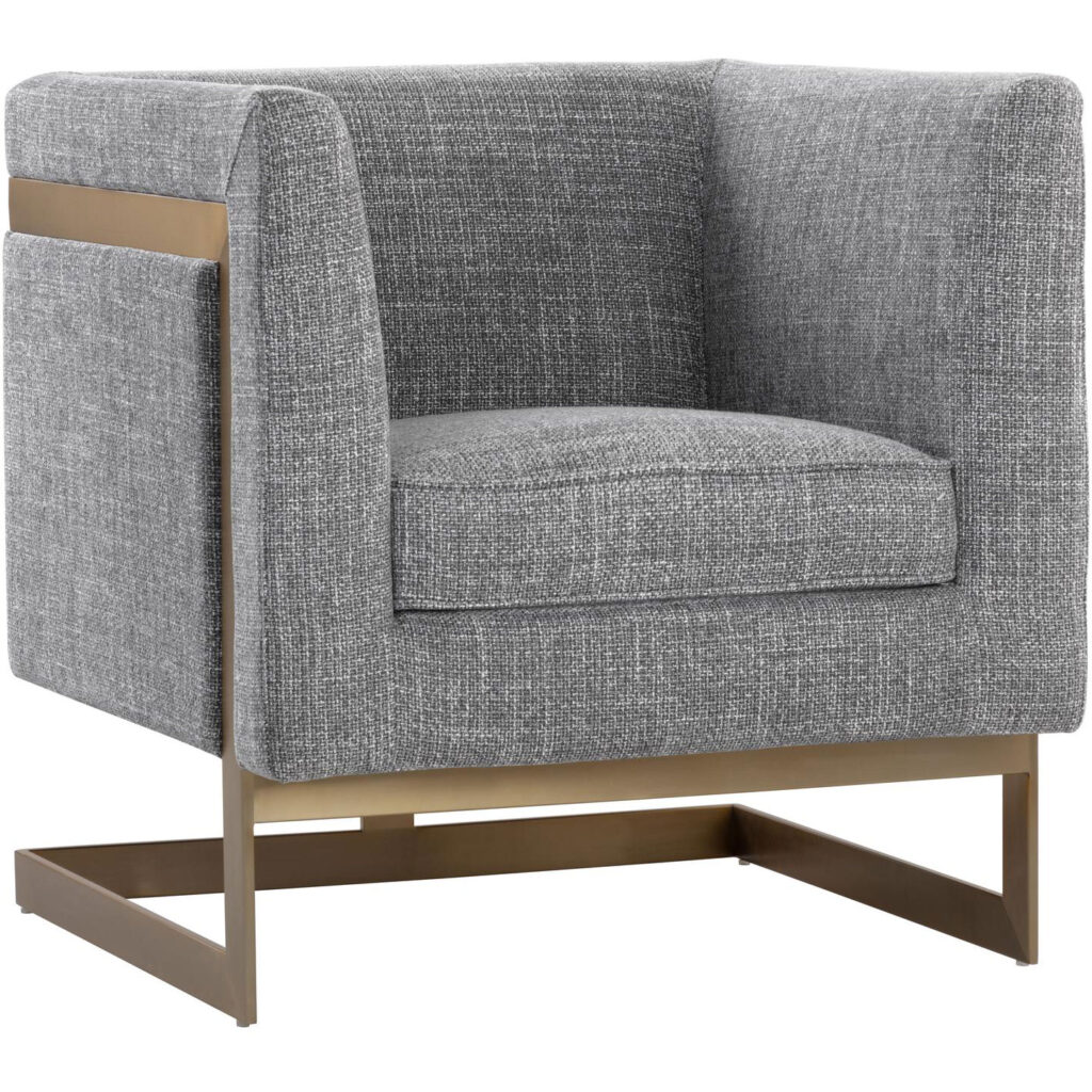 Yvette Armchair - Gold - Chacha Grey