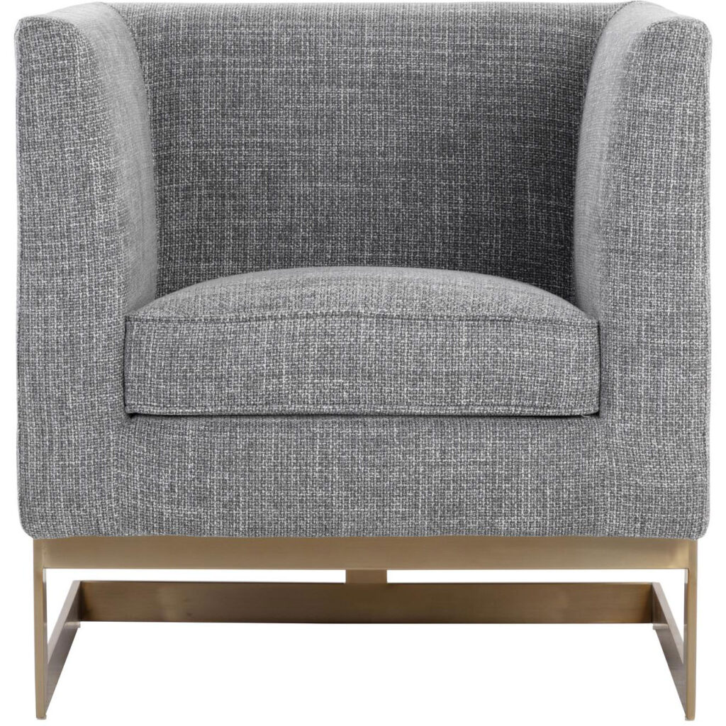 Yvette Armchair - Gold - Chacha Grey - Image 2