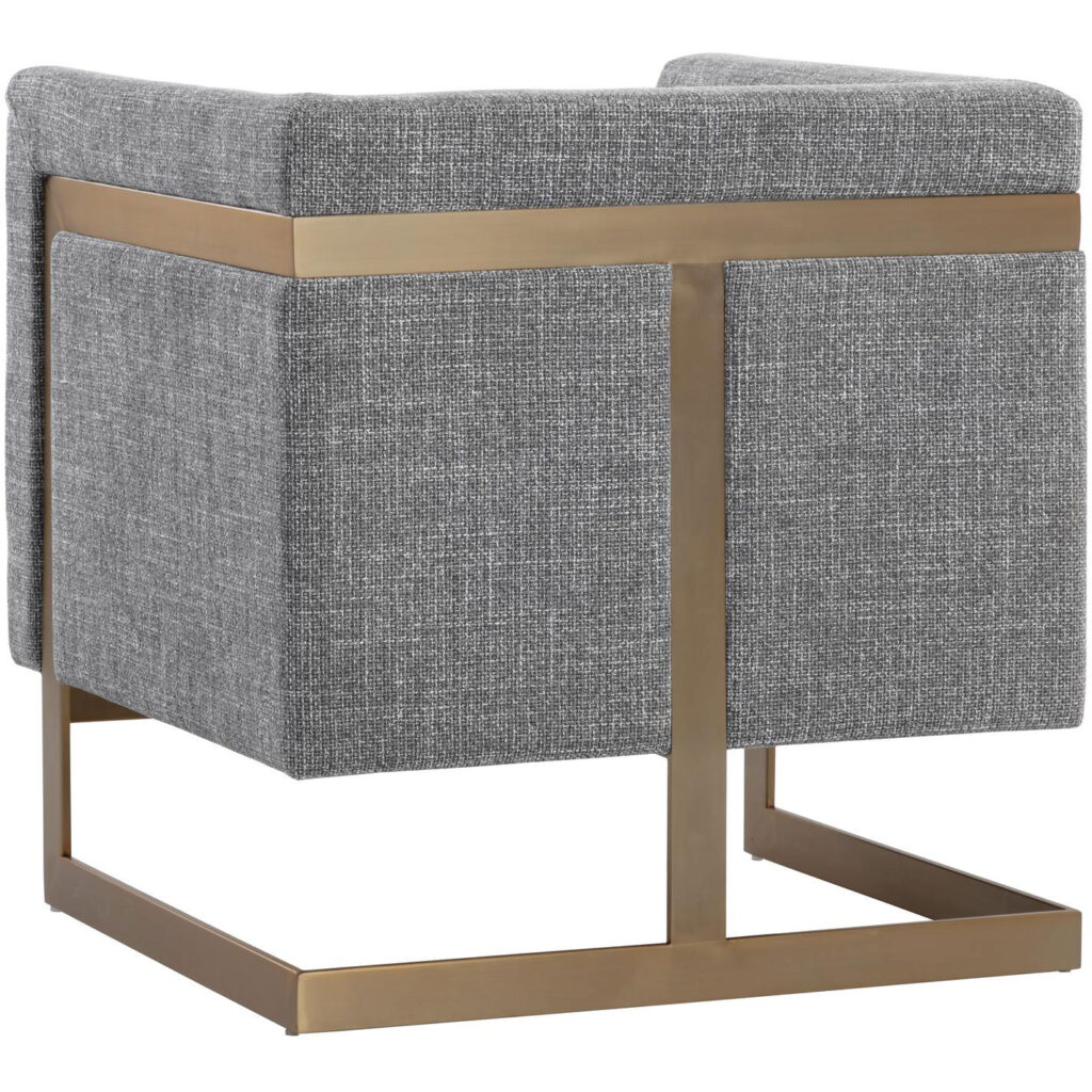 Yvette Armchair - Gold - Chacha Grey - Image 4