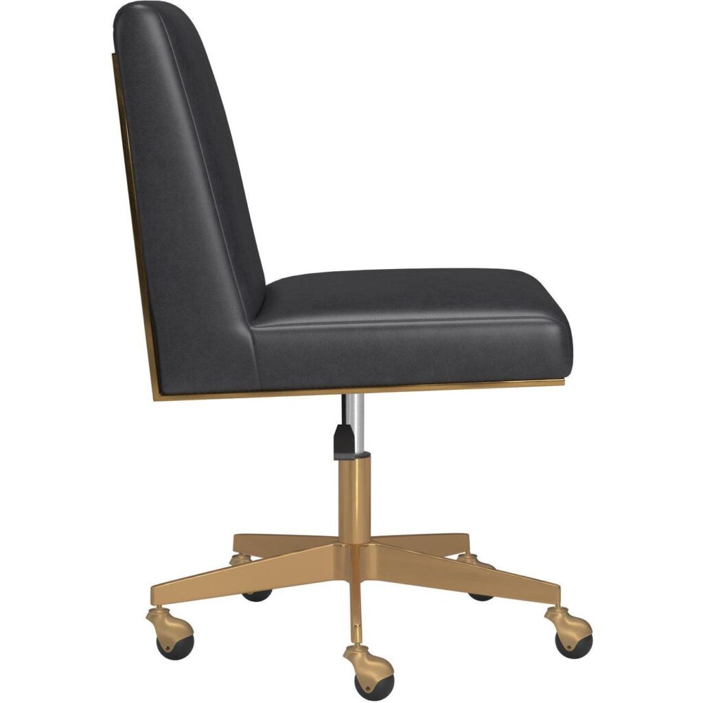 Dean Office Chair - Brushed Brass - Bravo Portabella - Image 3