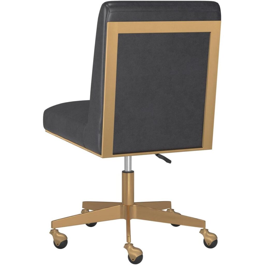 Dean Office Chair - Brushed Brass - Bravo Portabella - Image 4