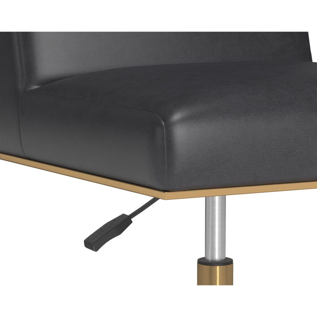 Dean Office Chair - Brushed Brass - Bravo Portabella - Image 5